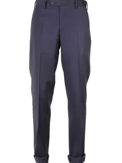 Larrimor's Collection Zelander Wool Trousers in Navy