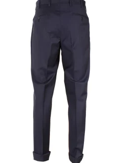 Larrimor's Collection Zelander Wool Trousers in Navy