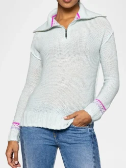 Lisa Todd Powder Posh Sweater in Barely Blue