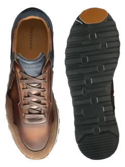 Magnanni Aero in Navy/Brown