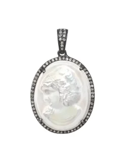 Margo Morrison Small Mother-of-Pearl Cameo Charm