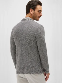 Maurizio Baldassari Portofino Moulinè Cotton Swacket in Black