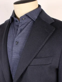 Maurizio Baldassari Soft 2-Button Blazer in Dark Blue