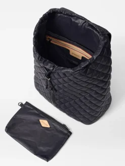 MZ Wallace Astor Backpack in Black Oxford
