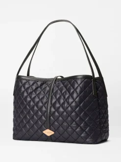 MZ Wallace Astor East West Tote in Black Oxford