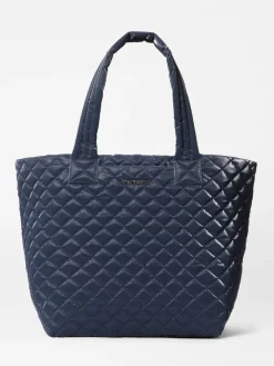 MZ Wallace Medium Metro Tote Deluxe in Ink Liquid Oxford