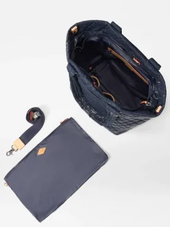 MZ Wallace Medium Metro Tote Deluxe in Ink Liquid Oxford