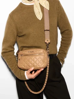 MZ Wallace Mini Crosby in Caramel Oxford