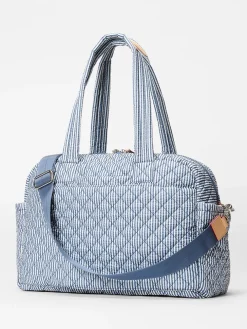 MZ Wallace Nik Duffel in Seersucker Oxford