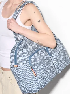 MZ Wallace Nik Duffel in Seersucker Oxford