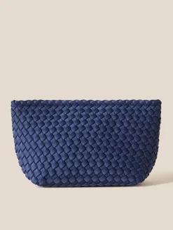 Naghedi Portofino Cosmetic Clutch in Solid Ink Blue