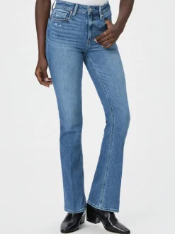 Paige Laurel Canyon High Rise Bootcut in Rock Show Distressed