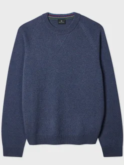 Paul Smith Indigo Merino Wool Crew Neck Sweater
