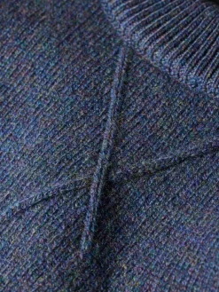 Paul Smith Indigo Merino Wool Crew Neck Sweater
