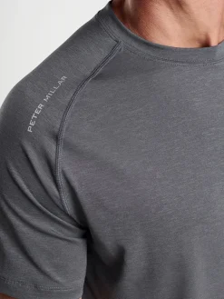 Peter Millar Aurora Performance T-Shirt in Iron