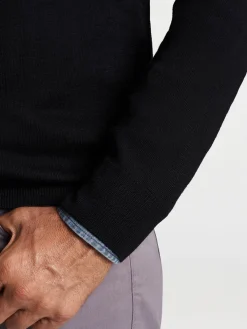 Peter Millar Autumn Crest Quarter-Zip in Black