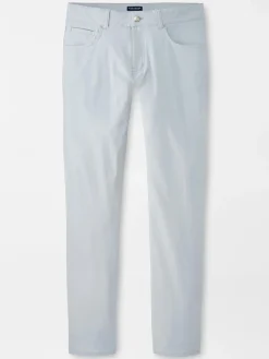 Peter Millar Bingham Performance Five-Pocket Pant in British Grey