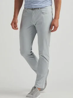 Peter Millar Bingham Performance Five-Pocket Pant in British Grey