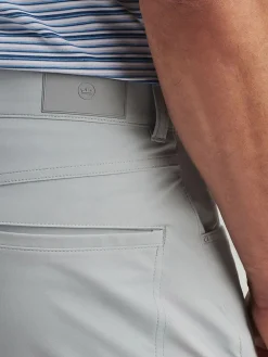 Peter Millar Bingham Performance Five-Pocket Pant in British Grey