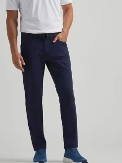Peter Millar Bingham Performance Five-Pocket Pant in Navy