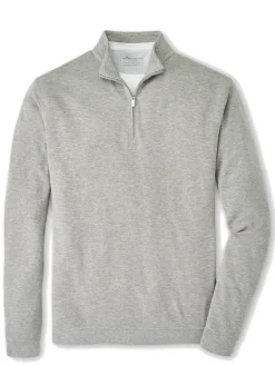Peter Millar Crown Comfort Pullover in Light Grey