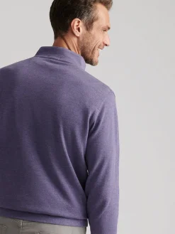 Peter Millar Crown Comfort Pullover in Deep Violet
