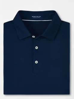 Peter Millar Excursionist Flex Polo in Atlantic Blue