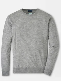Peter Millar Excursionist Flex Crew in Gale Grey