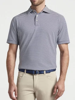 Peter Millar Hales Performance Jersey Polo in Navy