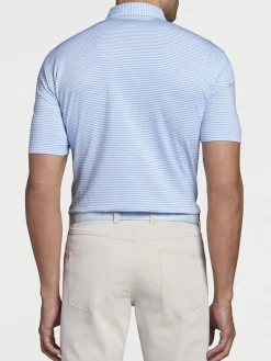 Peter Millar Hales Performance Jersey Polo in Cottage Blue
