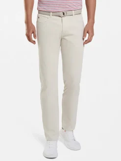 Peter Millar Performance Five-Pocket Pant in Stone