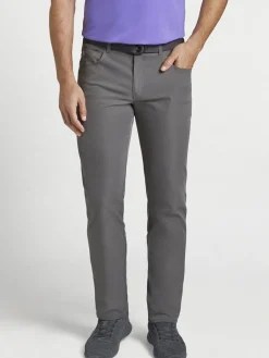 Peter Millar Performance Five-Pocket Pant in Iron
