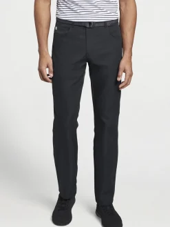 Peter Millar Performance Five-Pocket Pant in Black