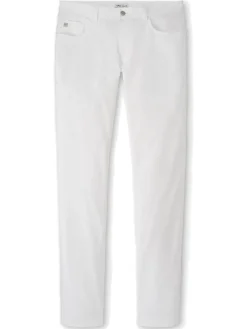 Peter Millar Performance Five-Pocket Pant in White