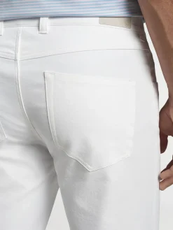 Peter Millar Performance Five-Pocket Pant in White