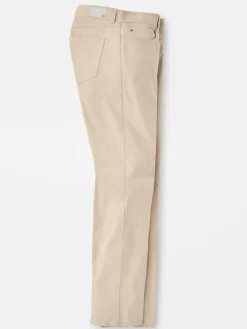 Peter Millar Performance Five-Pocket Pant in Khaki