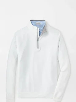Peter Millar Perth Performance Quarter-Zip in White