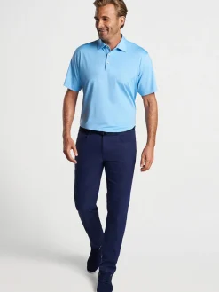 Peter Millar Solid Performance Jersey Polo in Cottage Blue [Sean Self Collar]