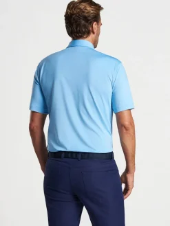 Peter Millar Solid Performance Jersey Polo in Cottage Blue [Sean Self Collar]