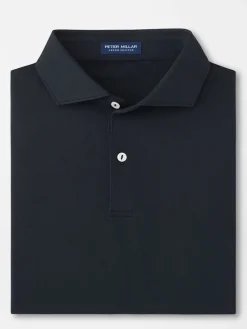 Peter Millar Soul Performance Mesh Polo in Black