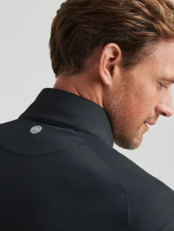 Peter Millar Stealth Performance Quarter-Zip in Black