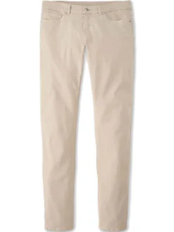 Peter Millar Wayfare Five-Pocket Pant in Stone
