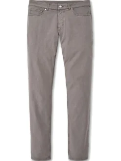 Peter Millar Wayfare Five-Pocket Pant in Nickel