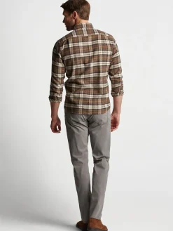Peter Millar Wayfare Five-Pocket Pant in Nickel