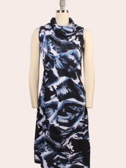 Porto Indira Ruched Dress in Shadow Shodo
