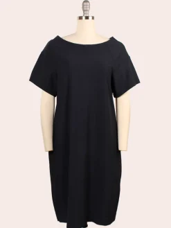 Porto Kimiko Flutter Sleeve Dress in Shadow