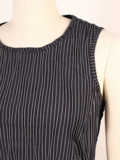 Porto Trophy Nagoya Stripe Sleeveless Dress in Navy