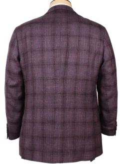 Scabal Taormina Dark Aubergine Check Sport Jacket