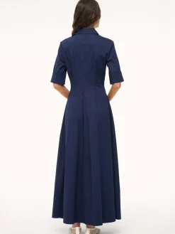 STAUD Joan Maxi Dress in Navy