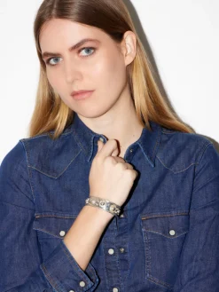 Sylvia Toledano Cuff Byzantine in Silver
